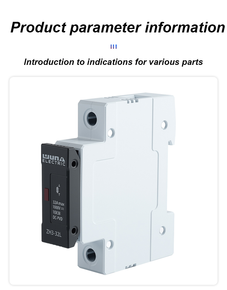 ZH32L DC 1000V държач за предпазител